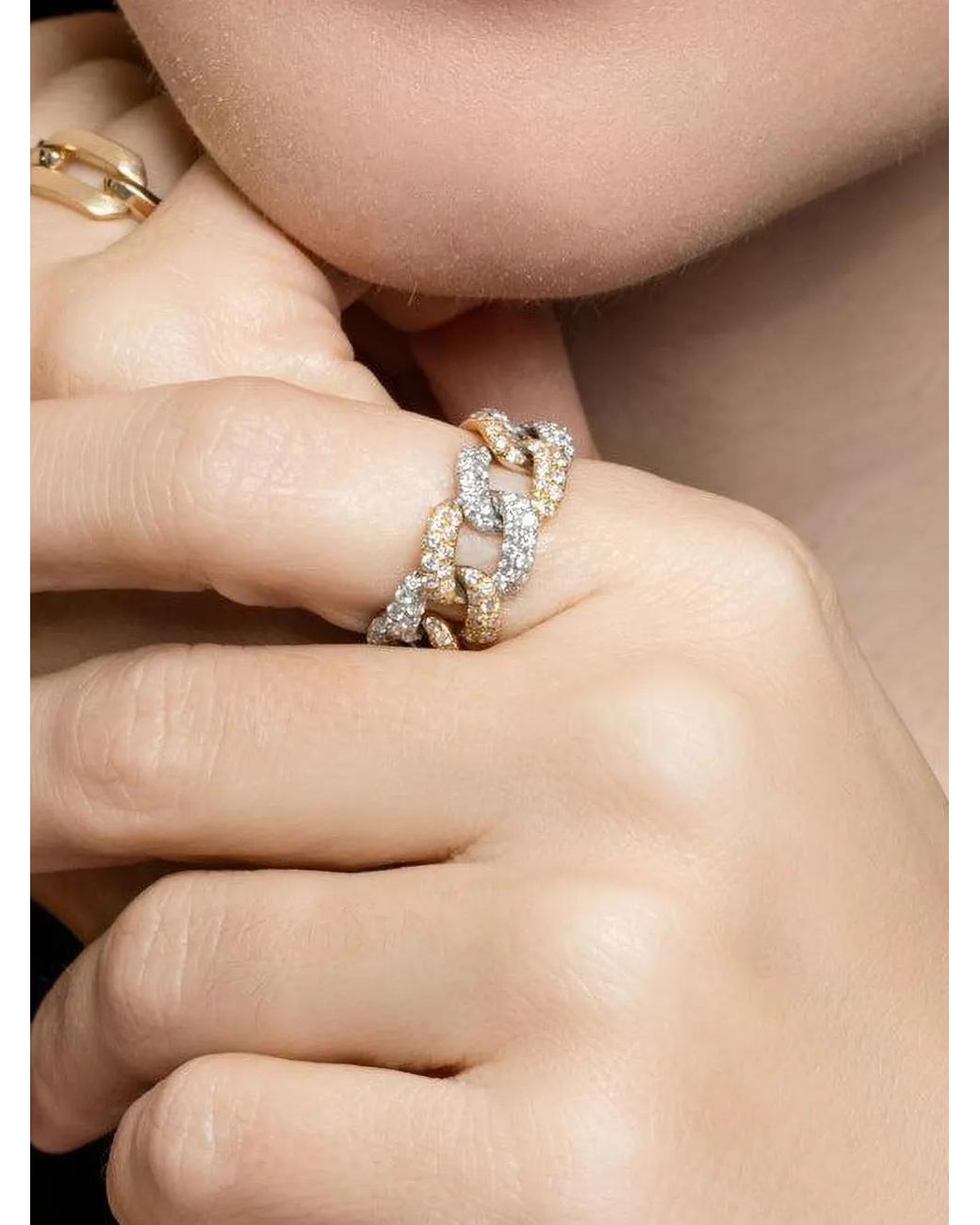 SHAY Metallic Essential Link Diamond Ring