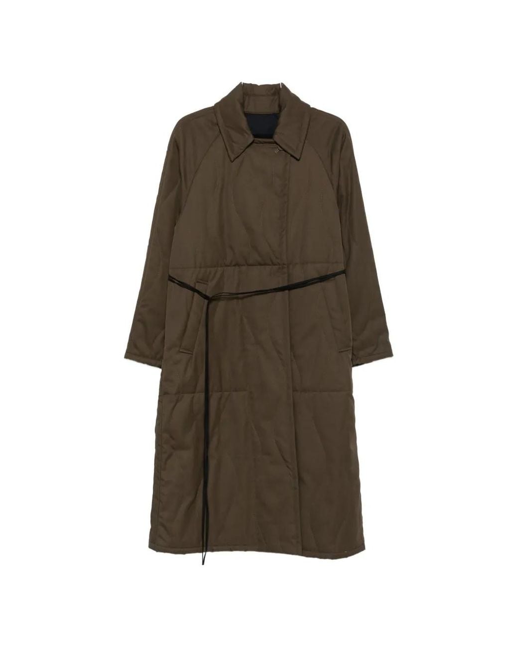 FRANCESCA MARCHISIO Brown Reversible Quilted Coat