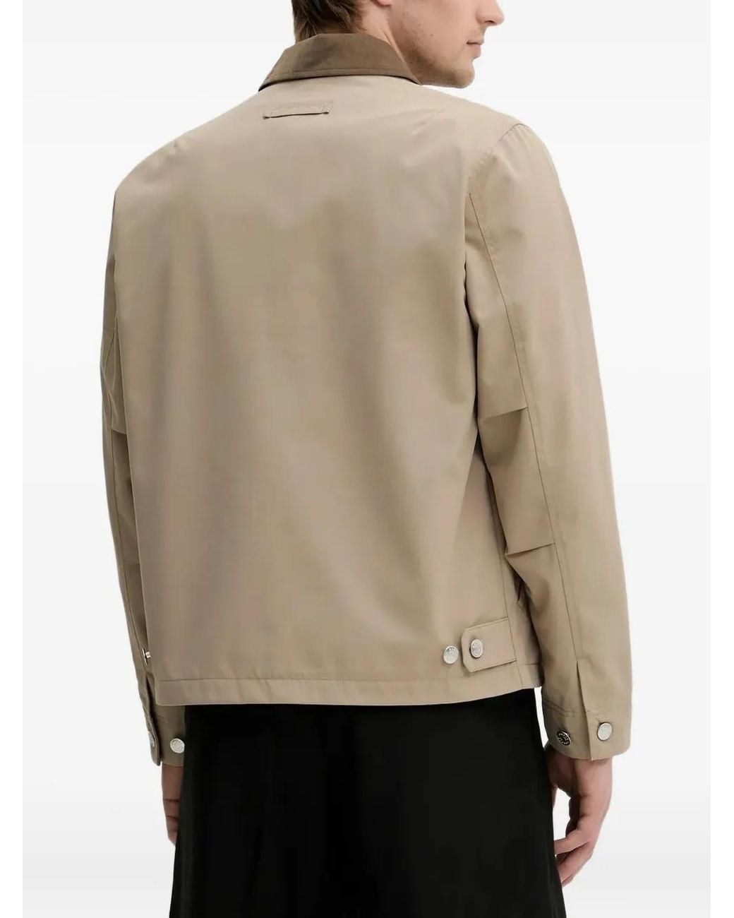 Samsøe & Samsøe Natural Corduroy-Collar Zip-Front Jacket for men