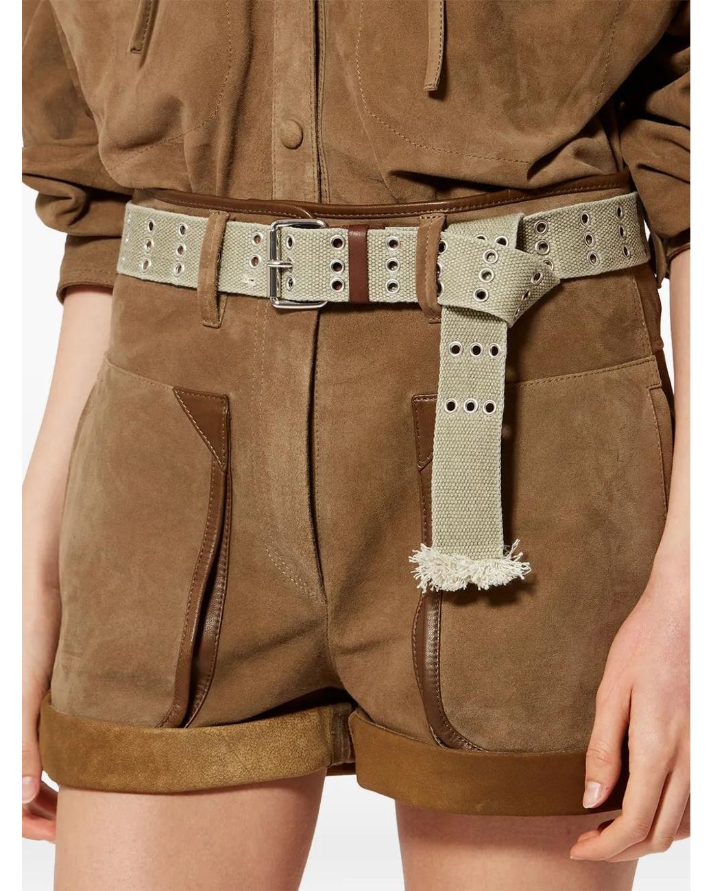 Isabel Marant Natural Fatsa Eyelets-Embelishment Belt