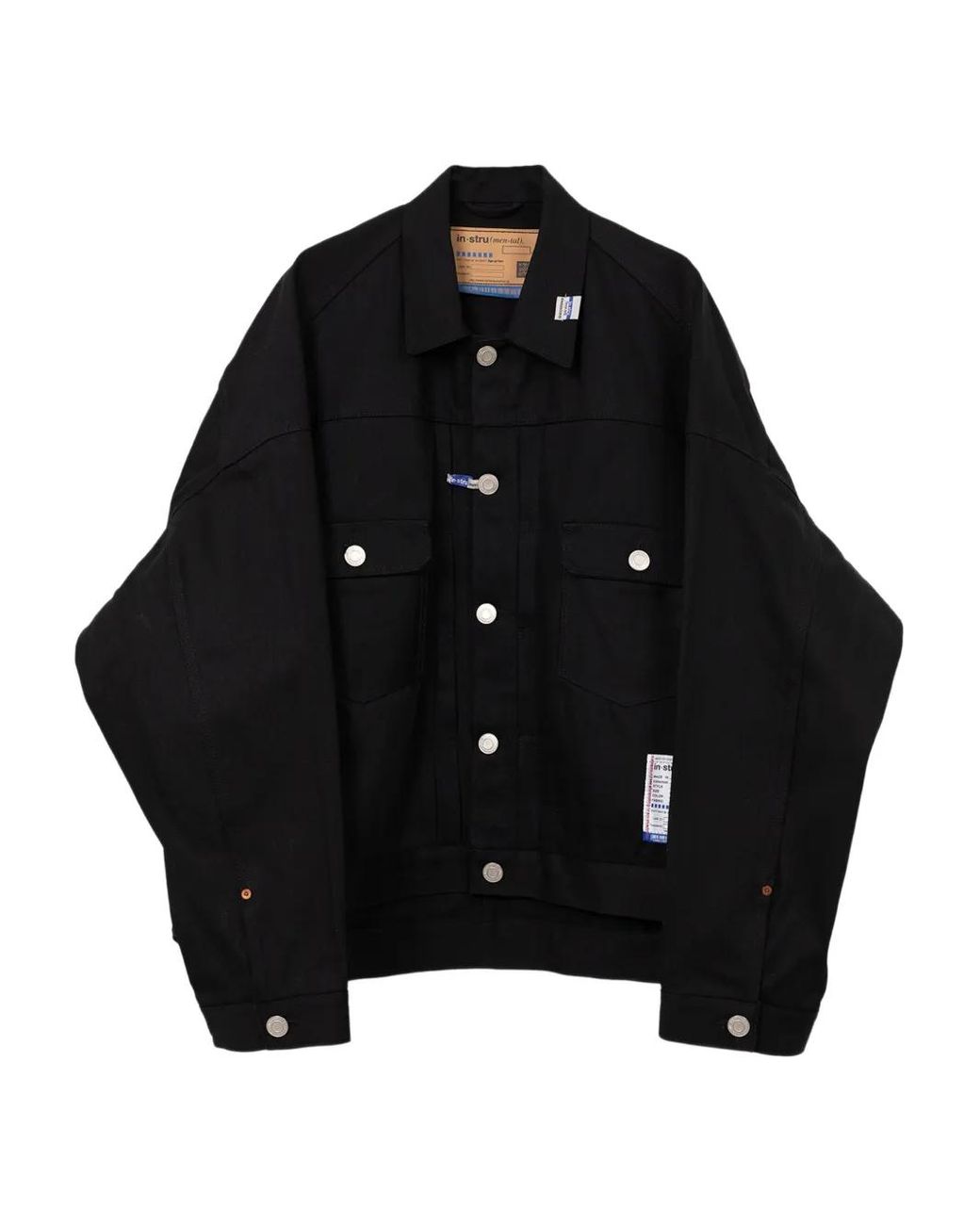 in・stru(men-tal) Black Selvedge Denim Jacket for men
