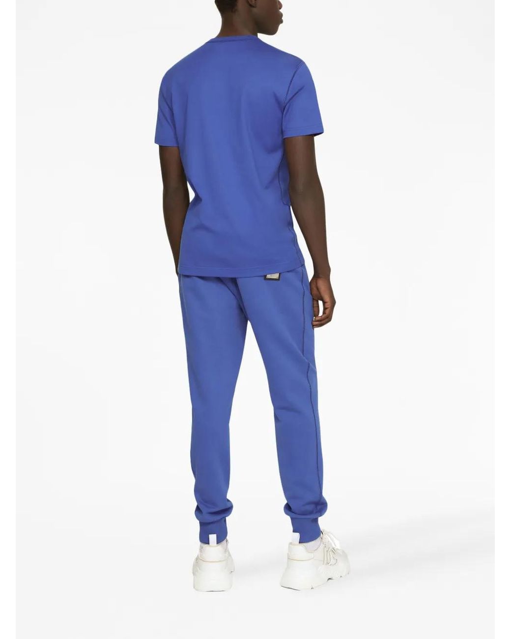 Dolce & Gabbana Blue Dg Essentials Crew Neck T-Shirt for men