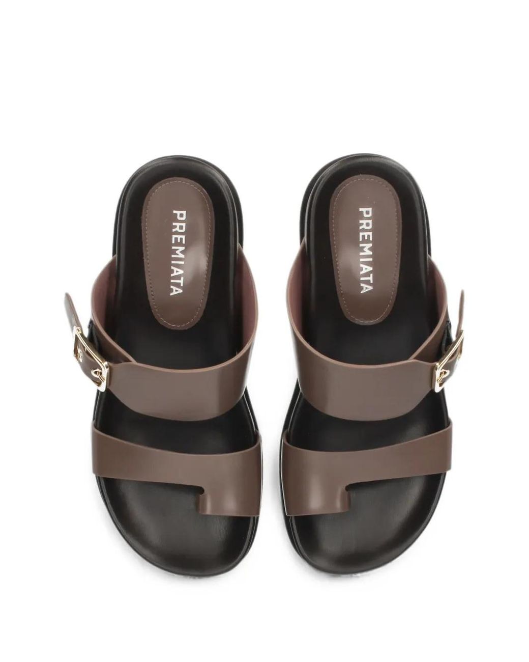 Premiata Black Nappa Leather Sandals