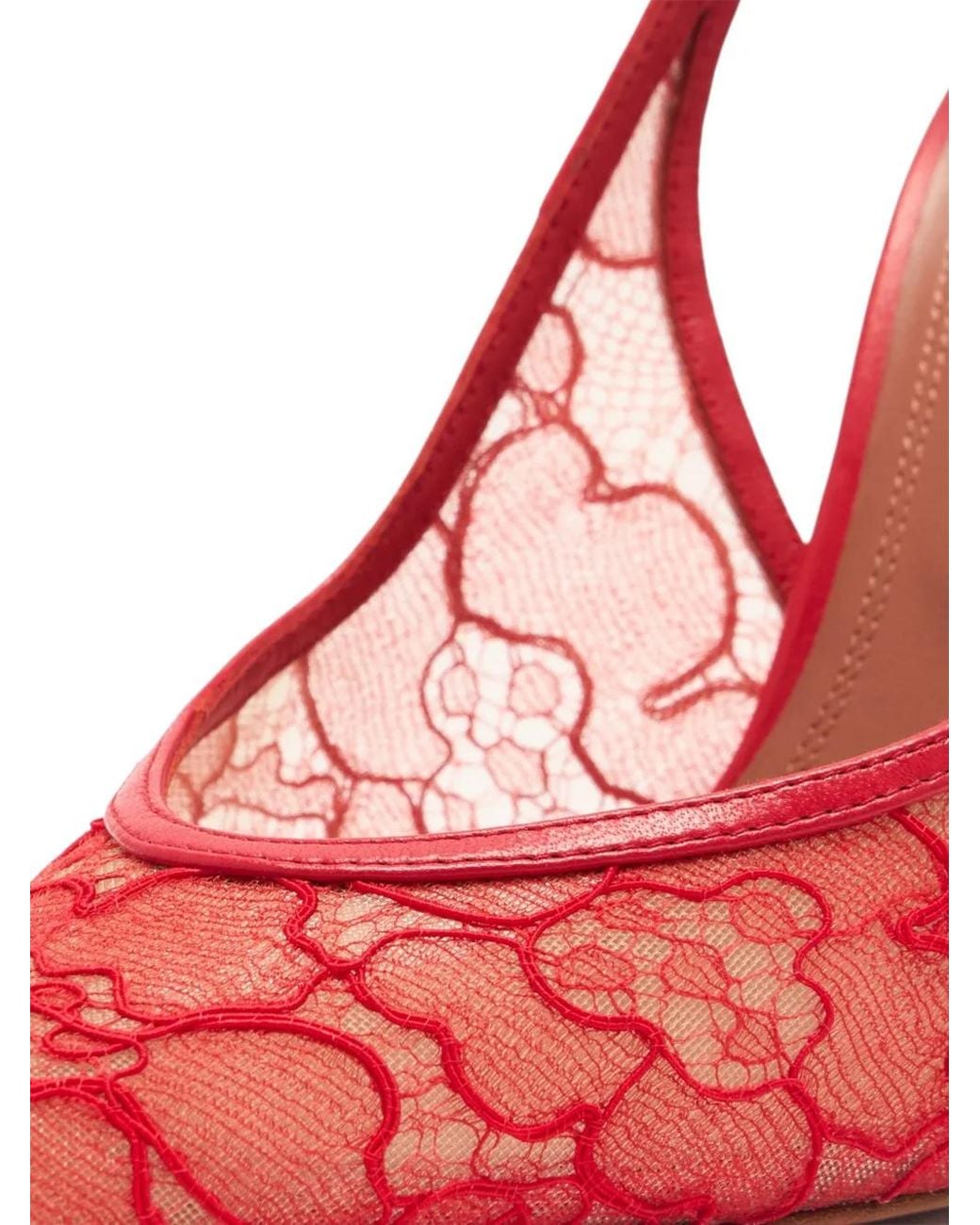 AMINA MUADDI Pink Anok 105 Slingback Pumps