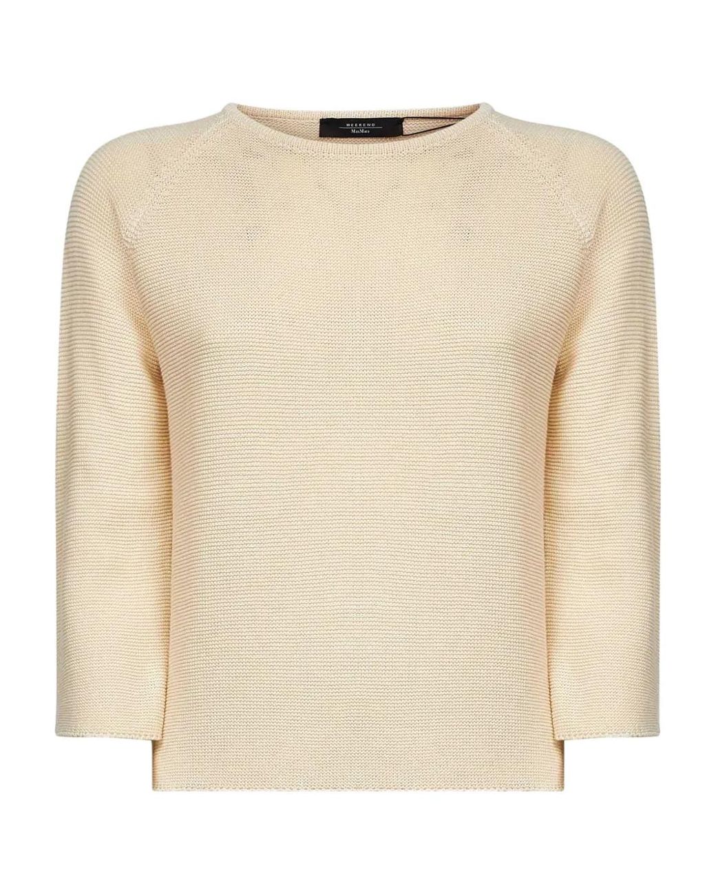 Weekend by Maxmara Natural Boat-Neck Sweaters
