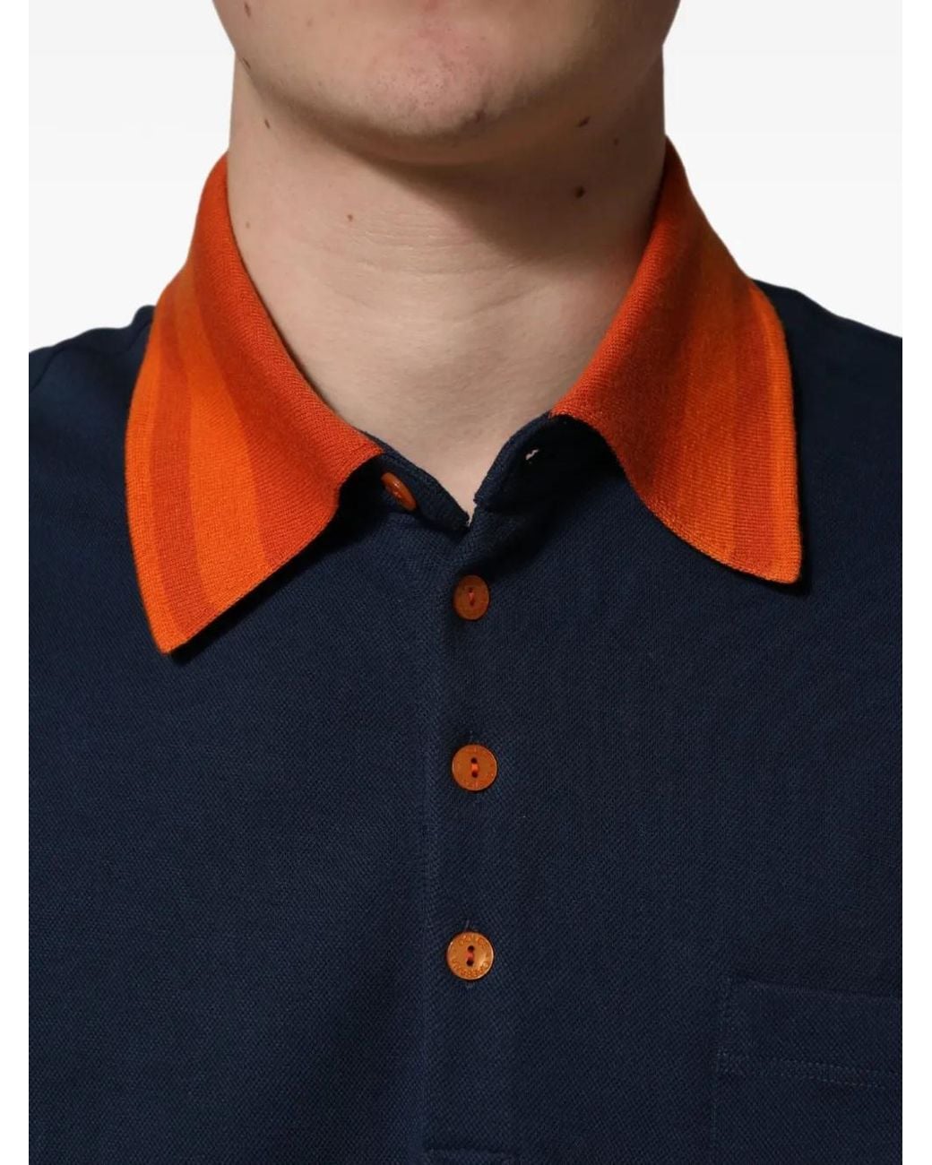 Dolce & Gabbana Blue Dg Logo-Patch Polo T-Shirt for men