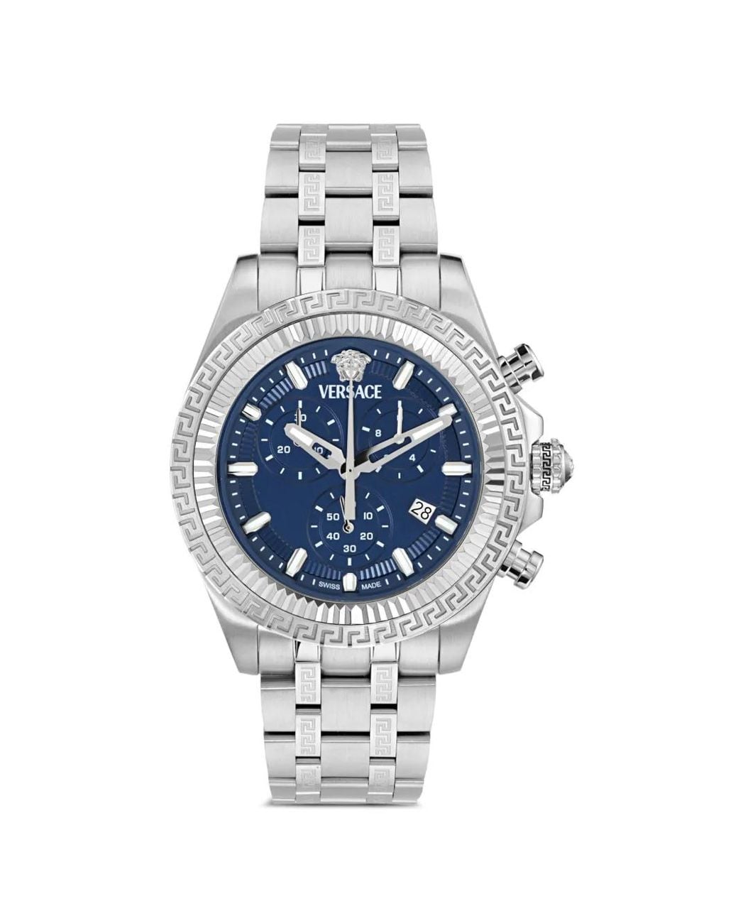 Versace Blue Fornax 43Mm Watch for men