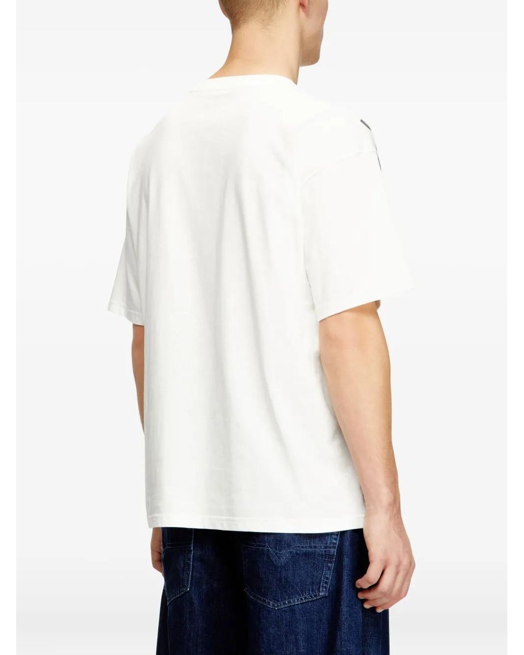 DIESEL White T-Shirts And Polos for men