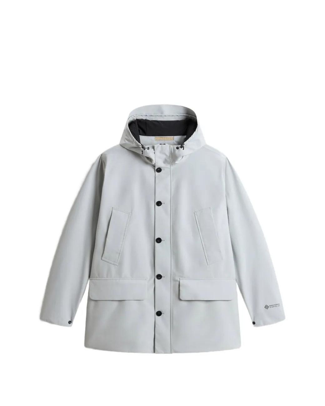 Woolrich White Gtx Summer Parka Coat for men