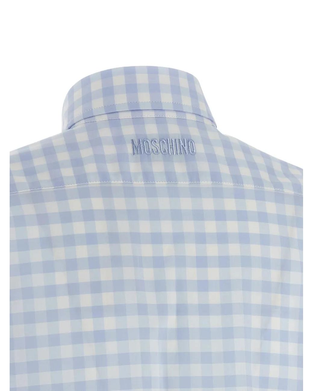 Moschino Blue Heart Vichy Shirt