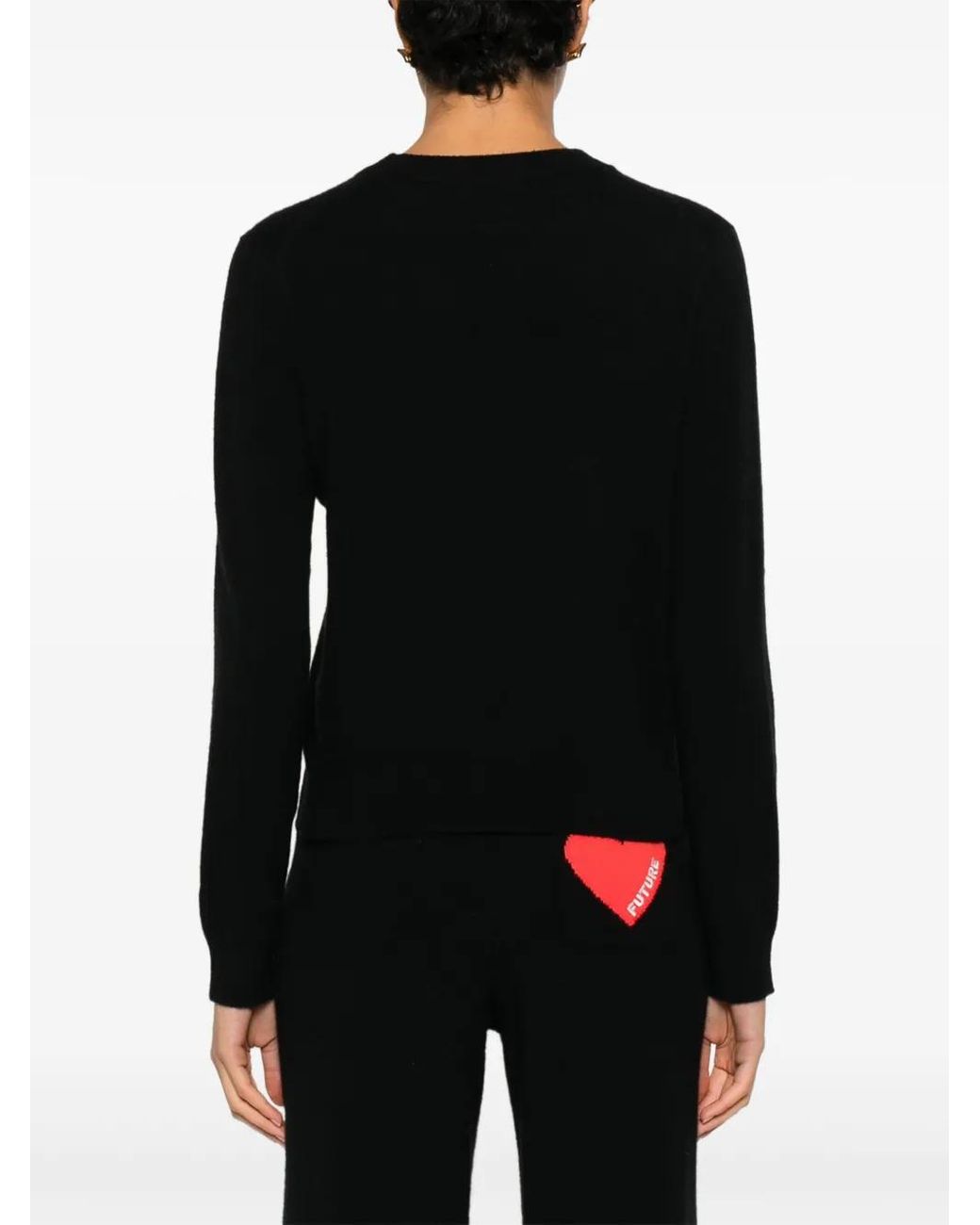 From Future Black Heart Graphic Knitwear