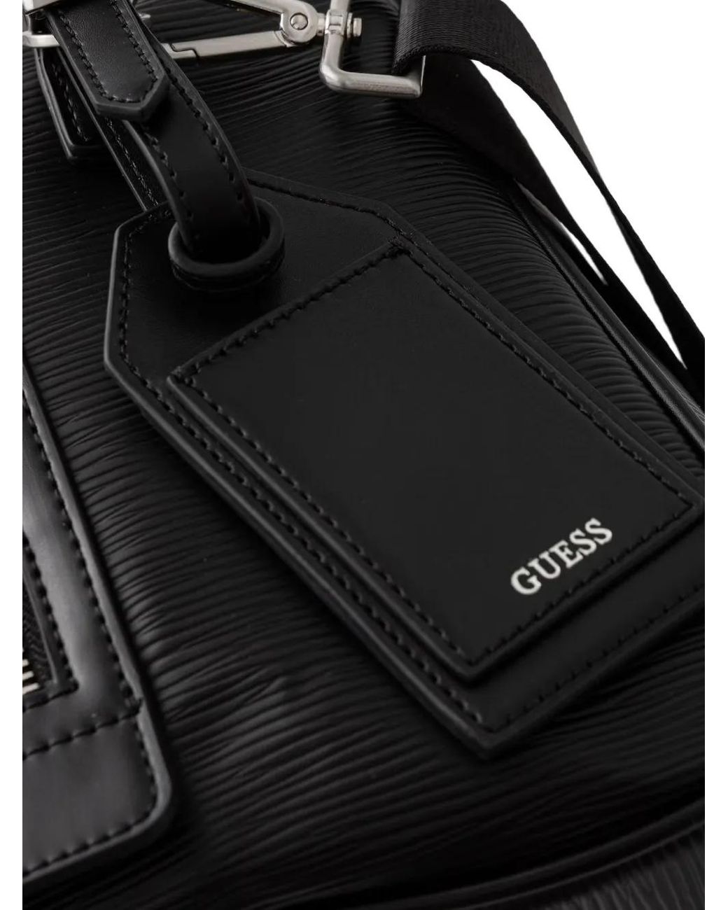 Borsone Con Applicazione di Guess in Black da Uomo