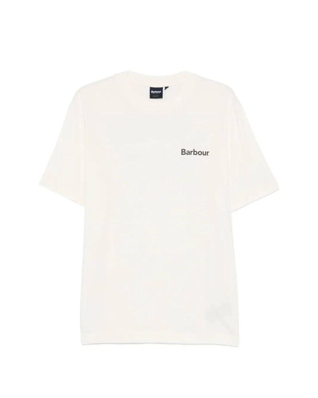 Barbour White T-Shirt À Logo Imprimé for men