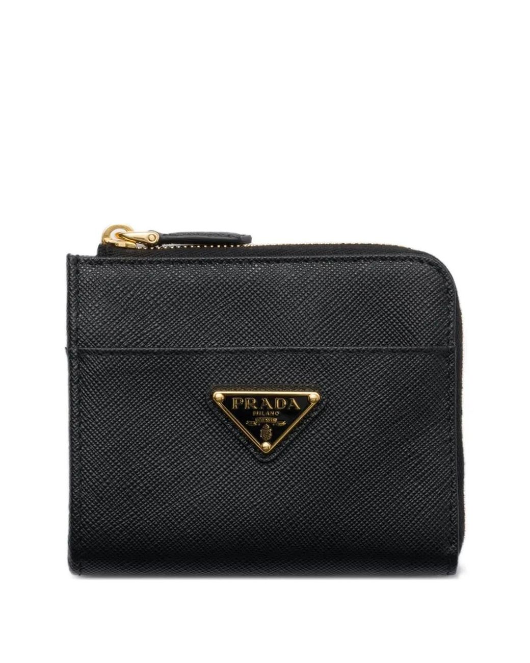 Prada Black Small Logo-Triangle Wallet