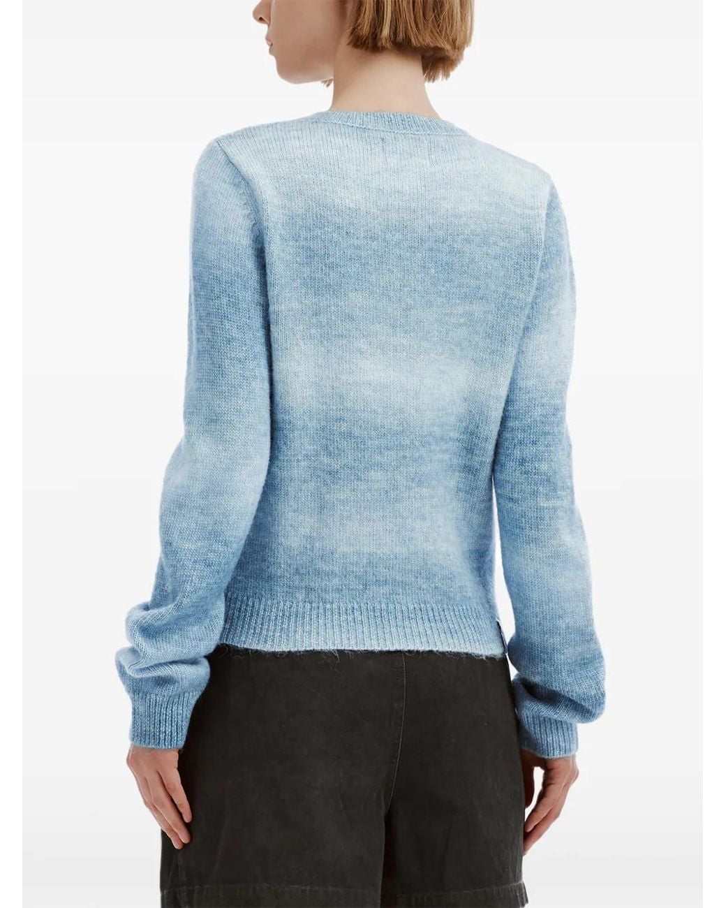Izzue Vest Met Hartpatch En Kleurverloop in het Blue