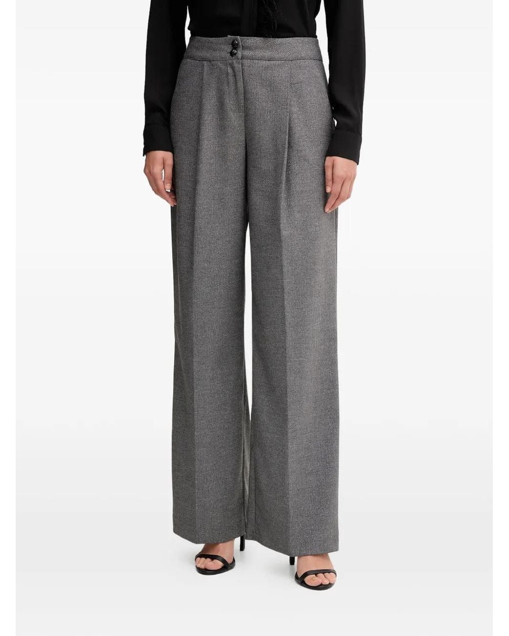 GAUDI Gray Pleated Trousers
