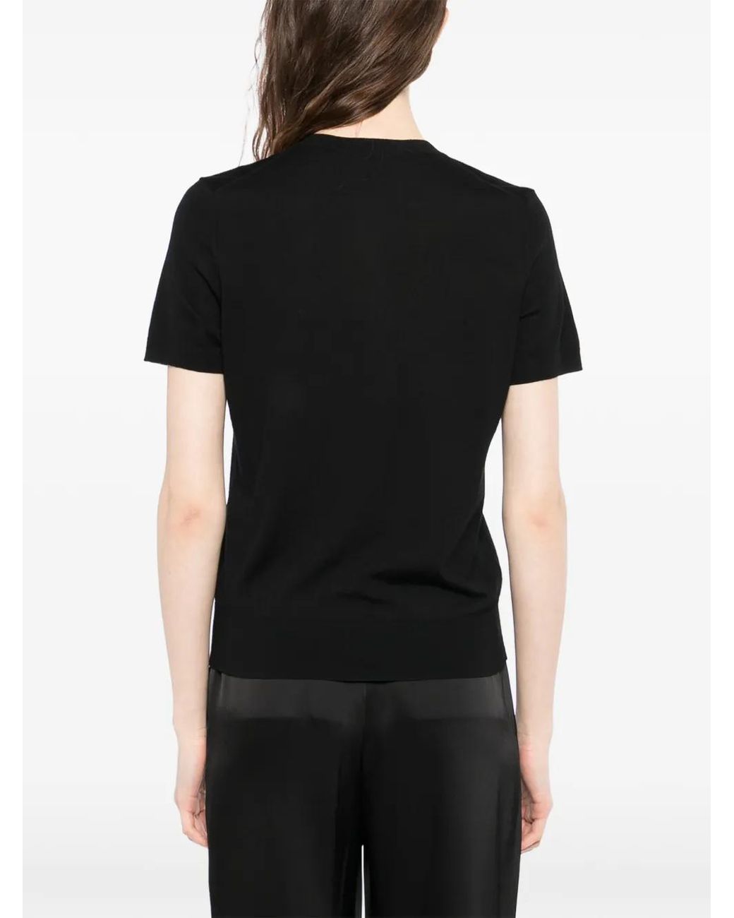 Theory Black Knitted T-Shirt