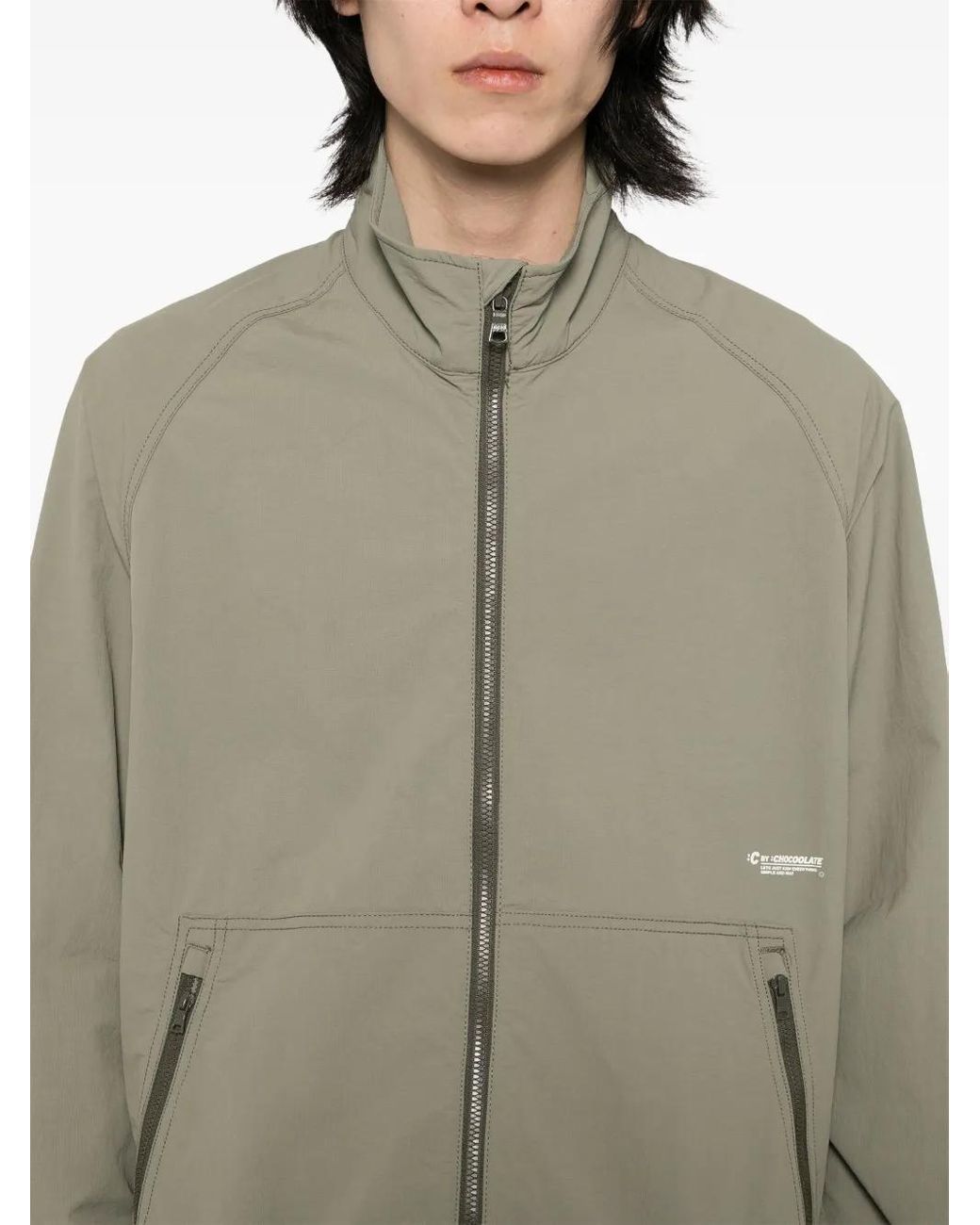 Coupe-Vent Zippé Chocoolate pour homme en coloris Green