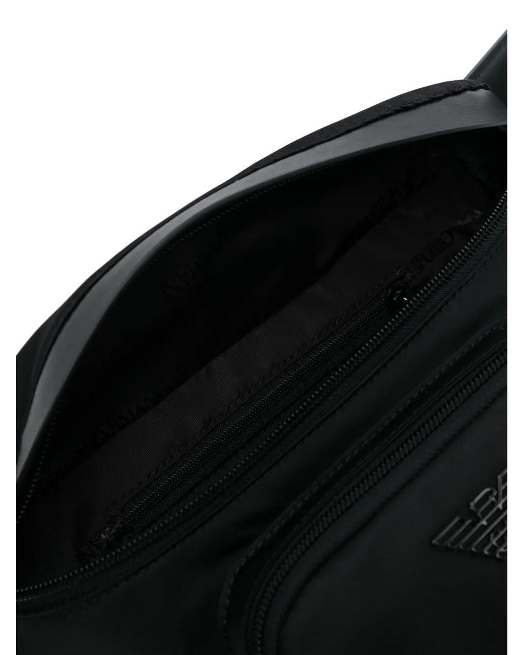 Emporio Armani Black Belt Bag for men