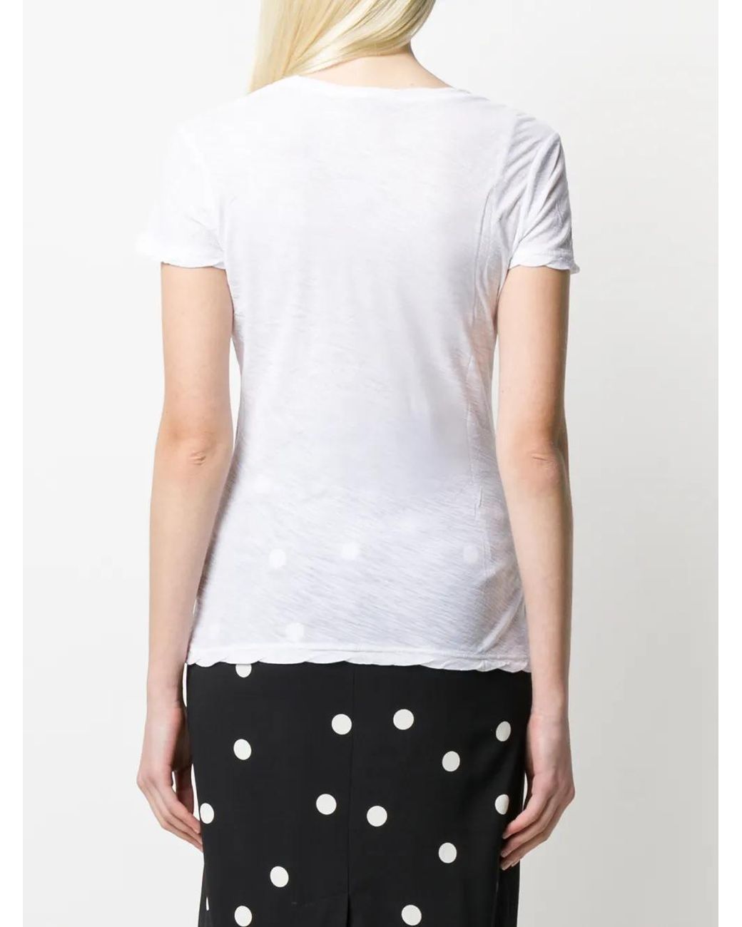 James Perse White Twist Seam T-Shirt