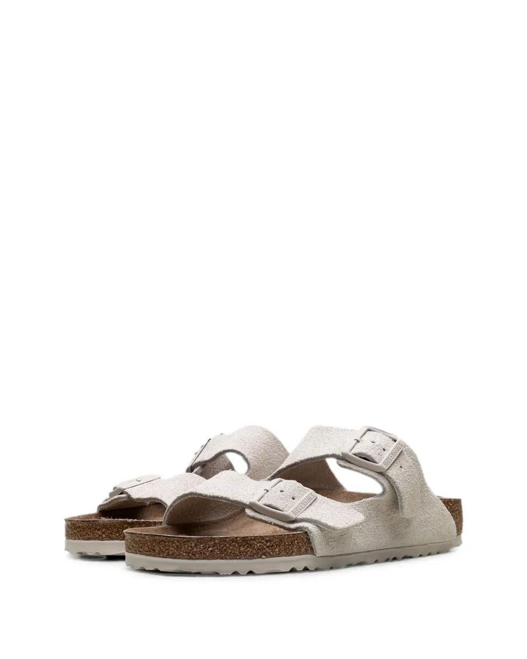 Birkenstock White Arizona Double-Buckle Sandals for men
