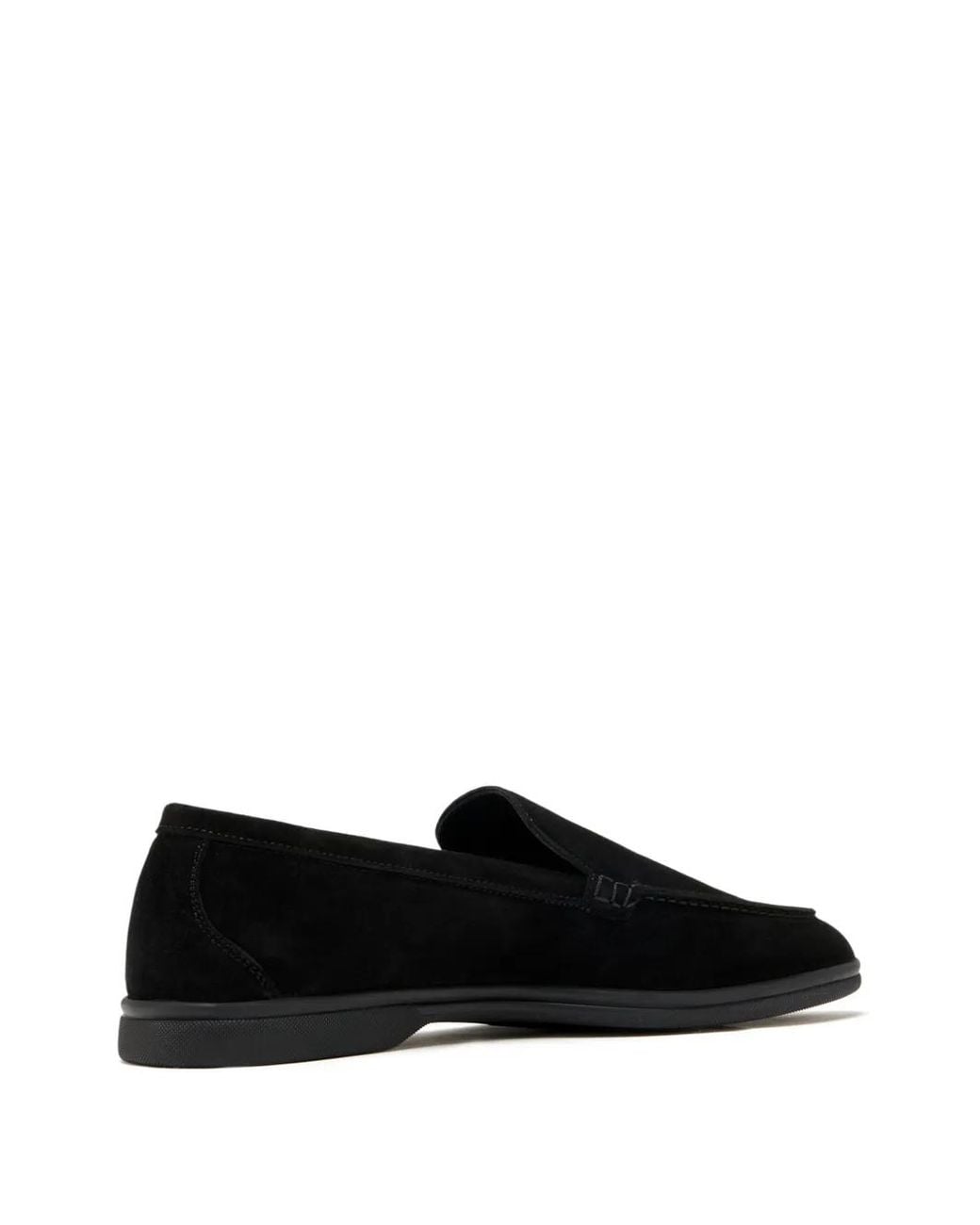 Scarosso Black Suede Loafers