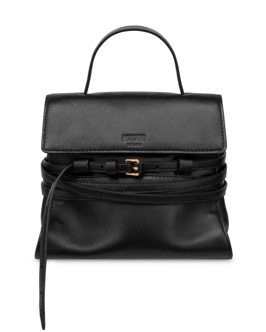 Moschino Black Tie Me Bag Small