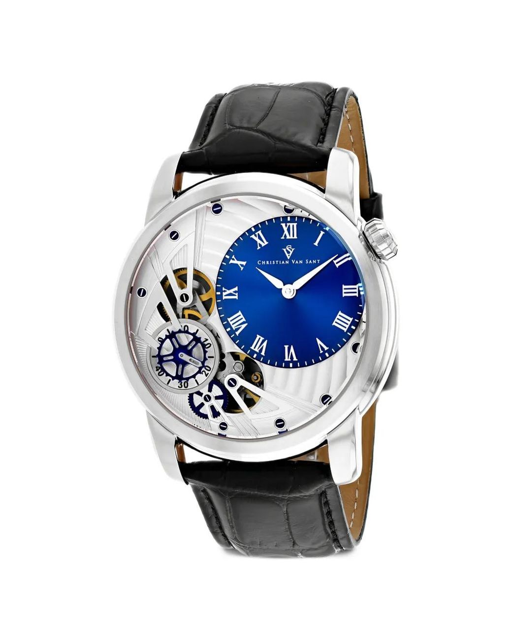 Christian Van Sant Blue Sprocket 46Mm Watch for men