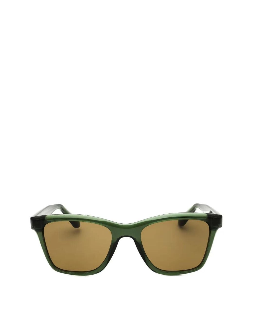 Ferragamo Eyewear Green Rectangle-Frame Sunglasses