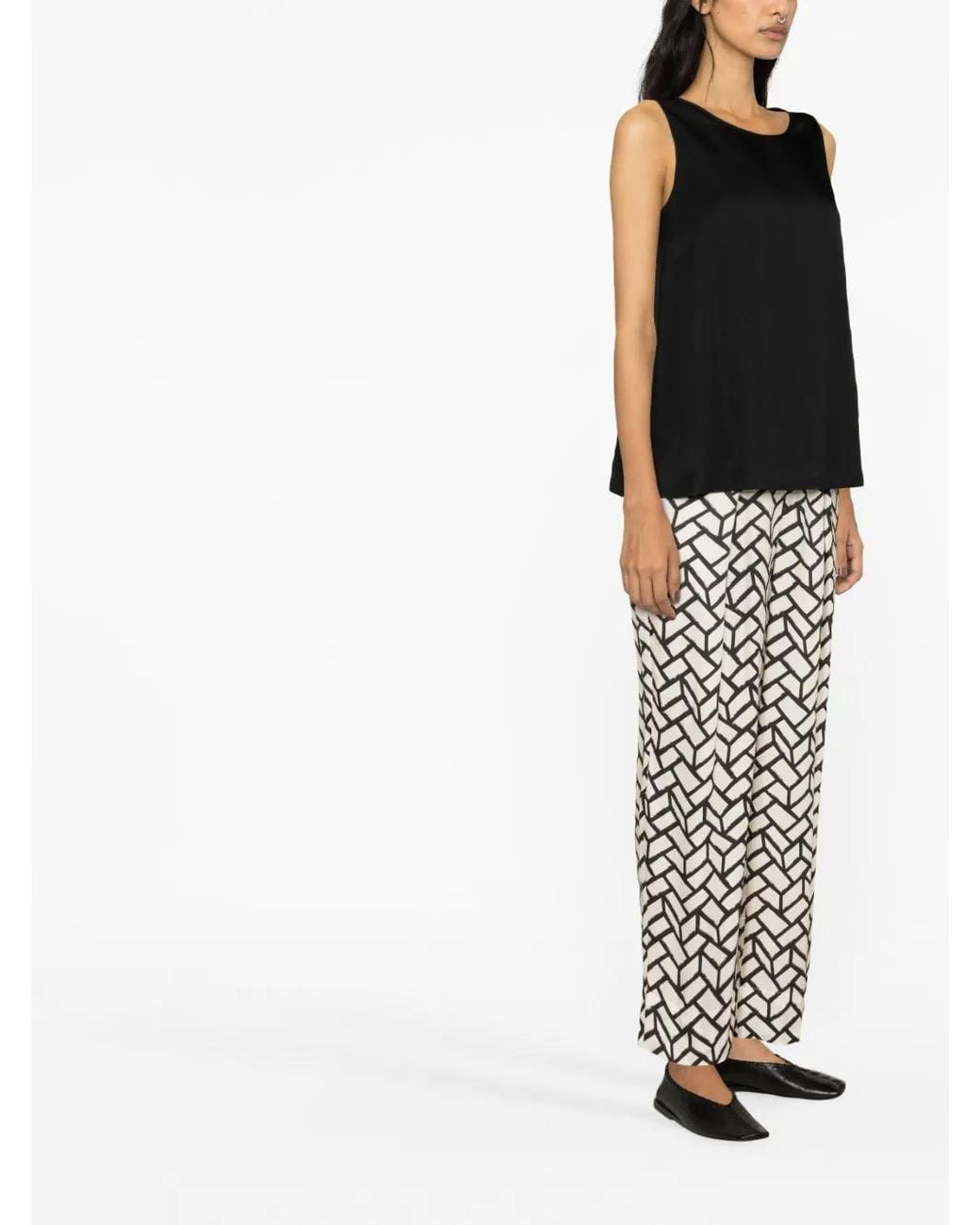 Lorena Antoniazzi Black Sleeveless Tank Top