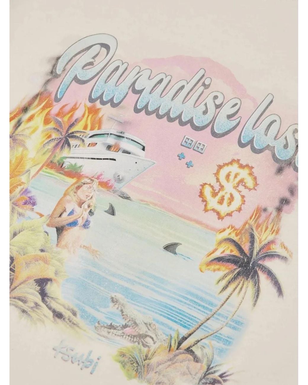 Ksubi White Paradise Biggie Ss T-Shirt for men