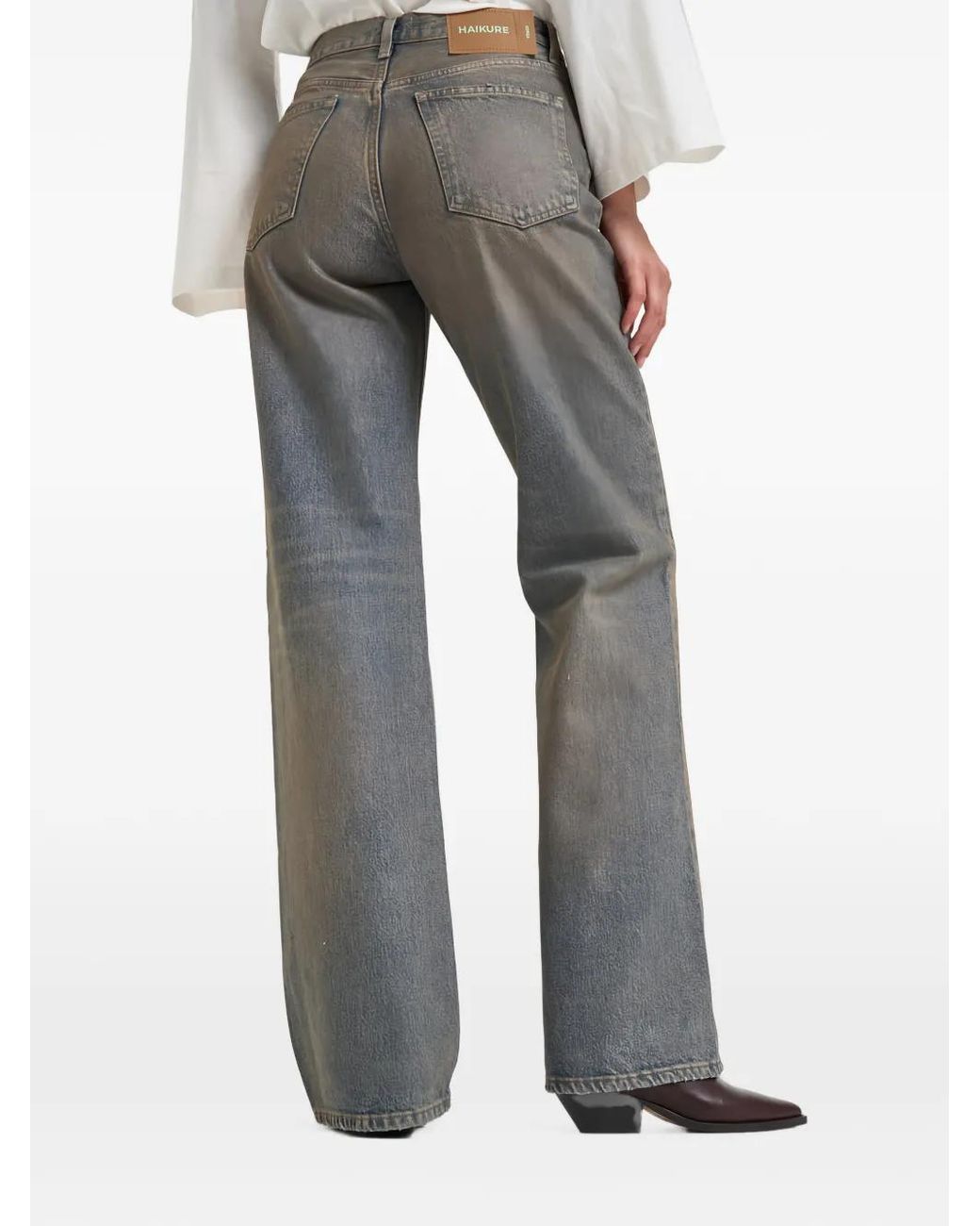Haikure Gray Wide-Leg Jeans
