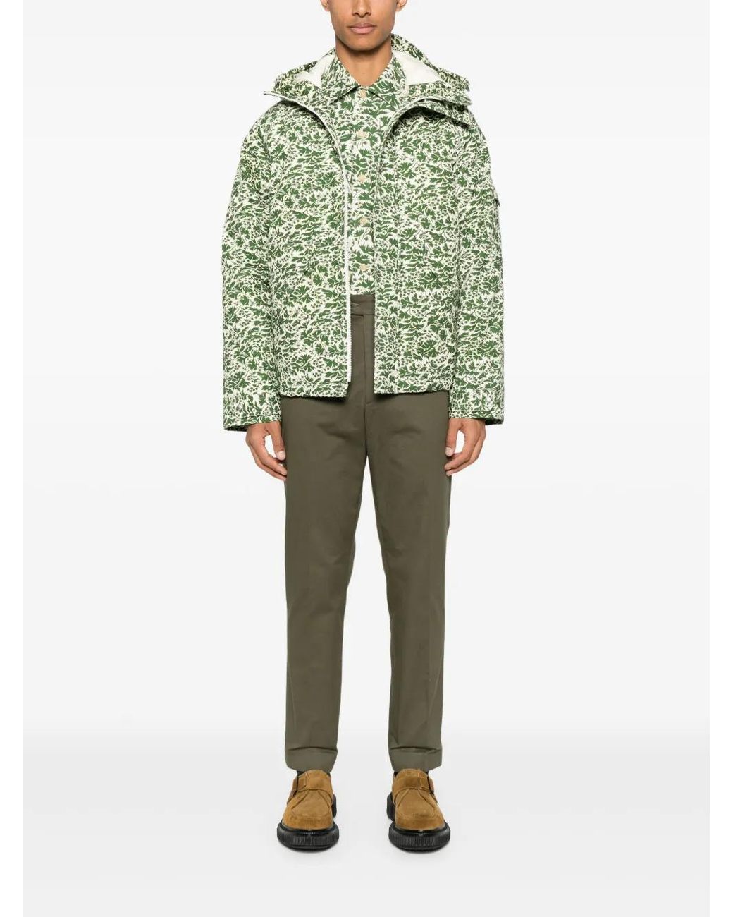 Fursac Green Canvas Trousers for men
