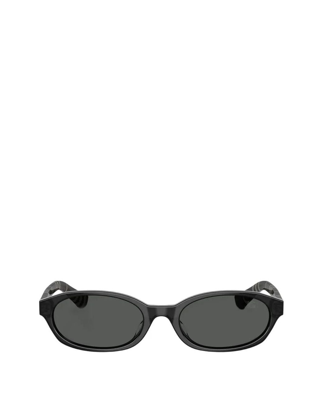 Burberry Black Oval-Frame Sunglasses