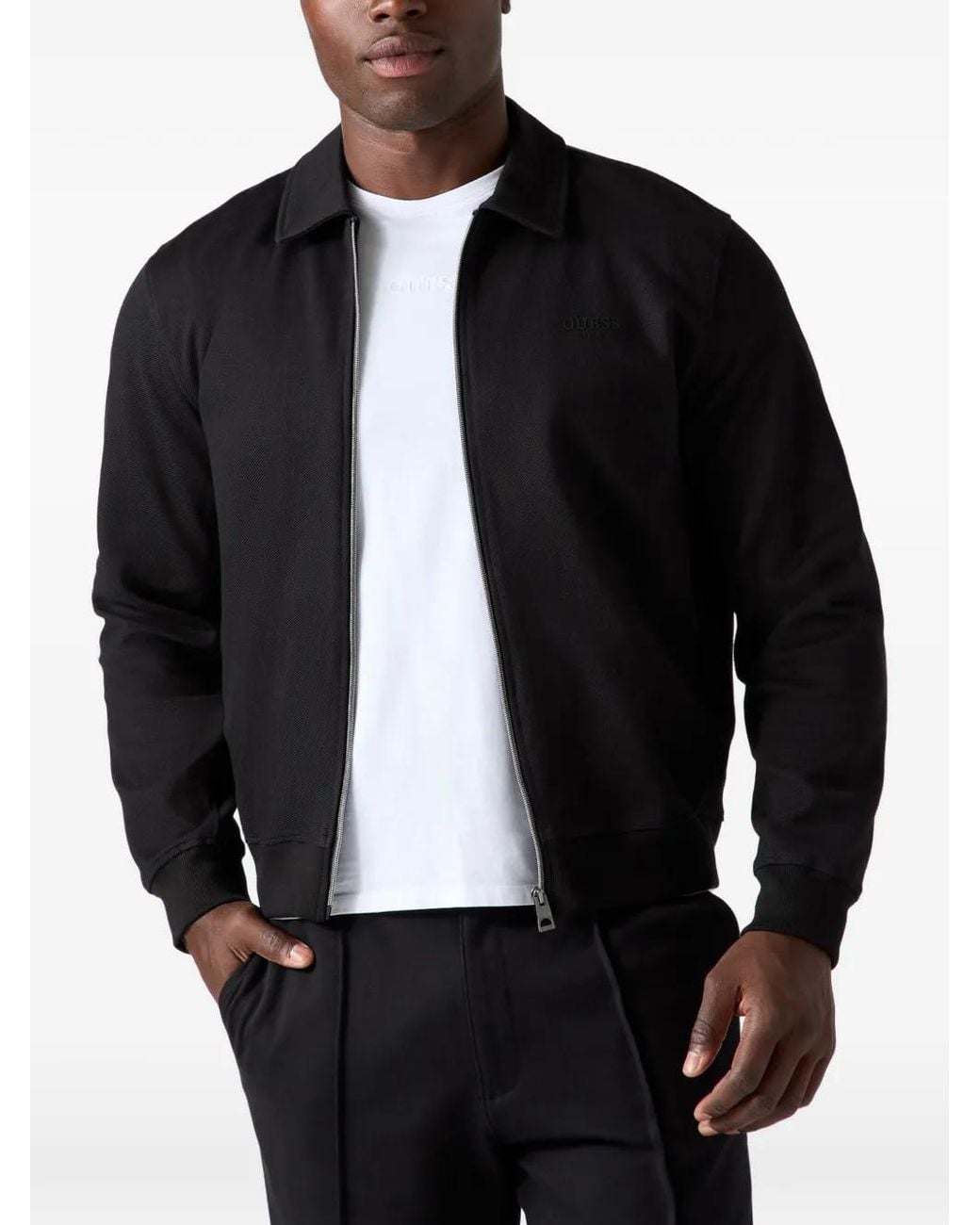 Chaqueta Estilo Piloto Guess de hombre de color Black