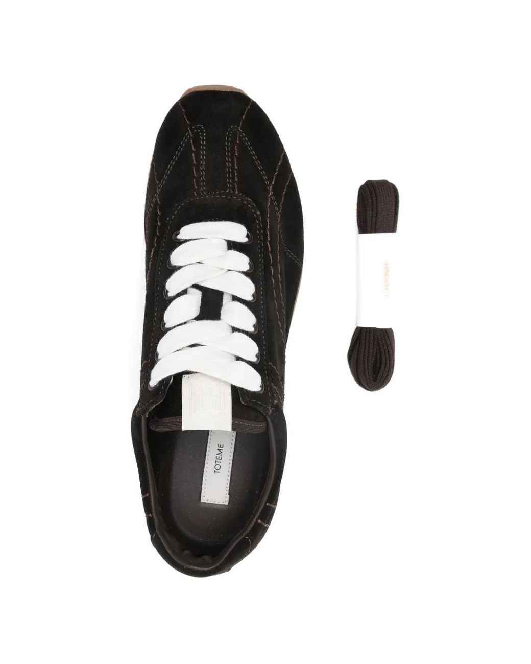 Baskets Flex En Daim Totême en coloris Black