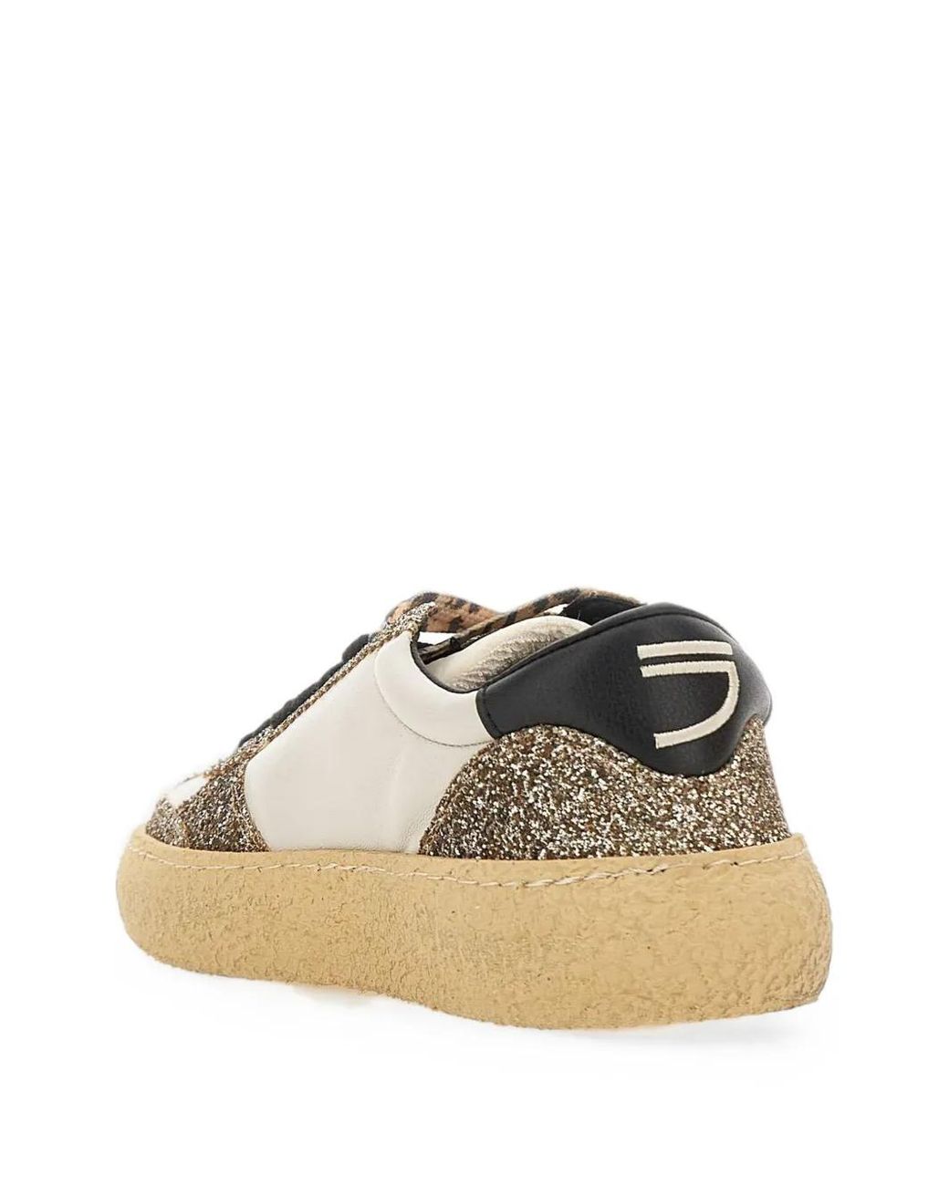 PURAAI White 1.01 Vintage Glitter-Detail Sneakers