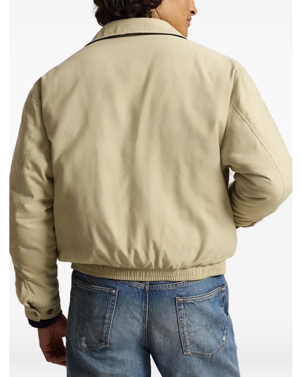 Polo Ralph Lauren Metallic The Big Bayport Embroidered-Logo Zip-Up Jacket for men