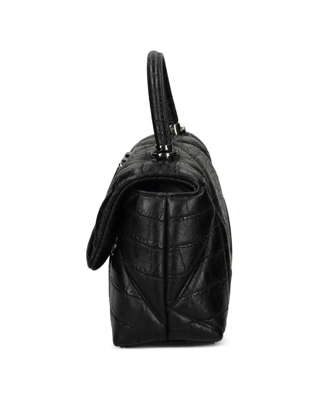 Love Moschino Black Logo-Appliqué Tote Bag