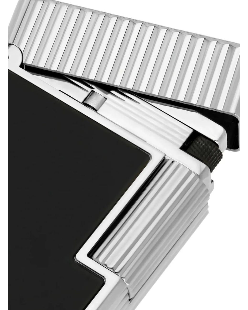 S T Dupont Black Briquet À Fini Laqué