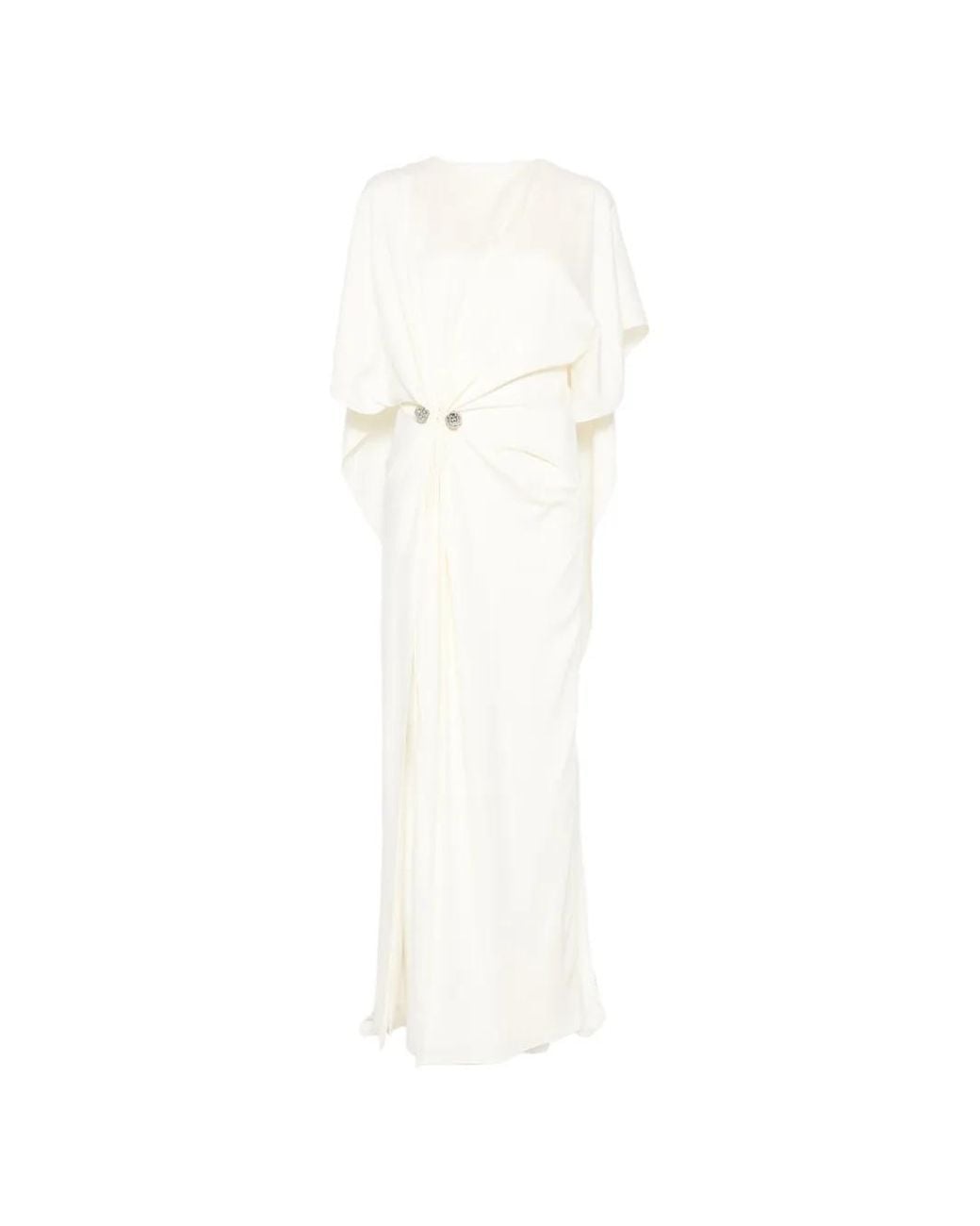 Brandon Maxwell White Lucia Dress