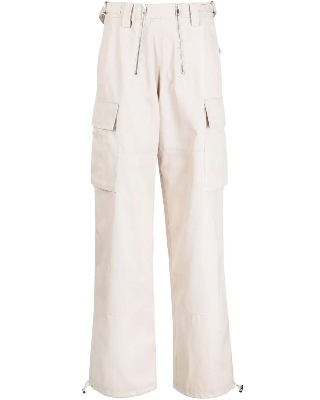 GmbH White Logo-Patch Chino Trousers for men