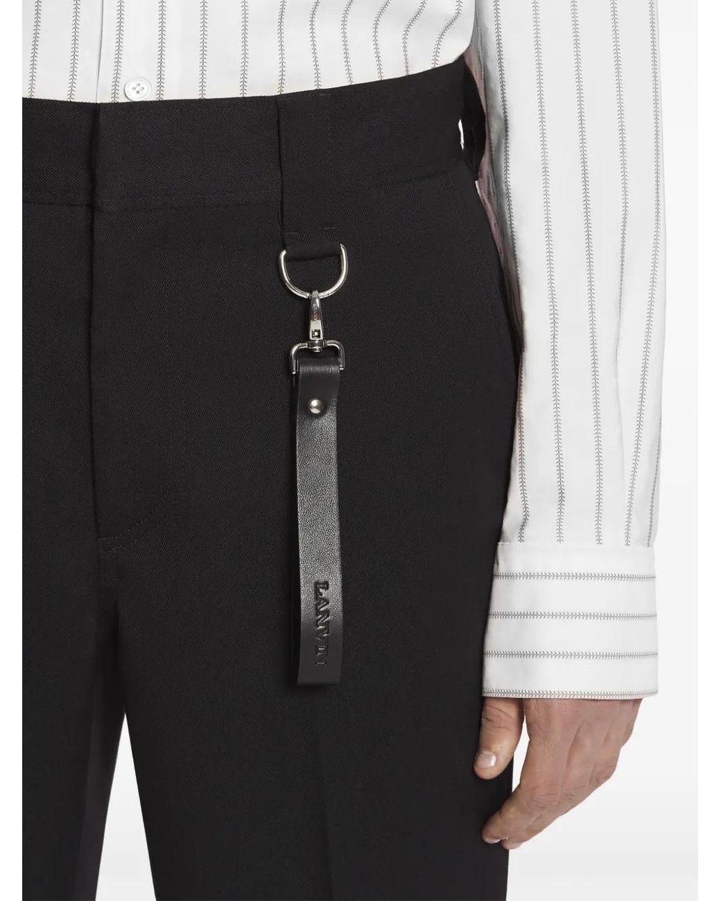 Lanvin Black Straight-leg Trousers for men