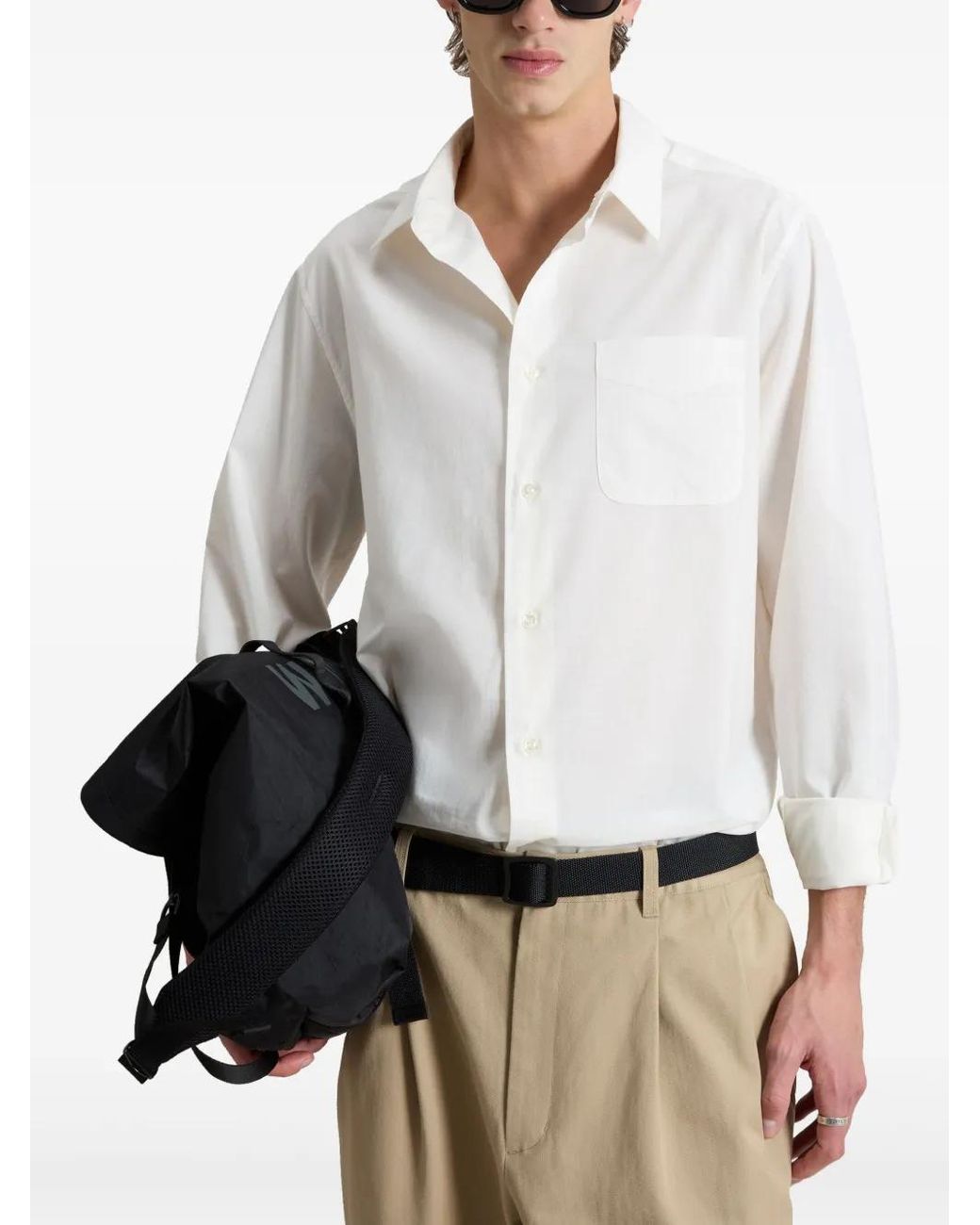 Woolrich White Cotton Shirt for men