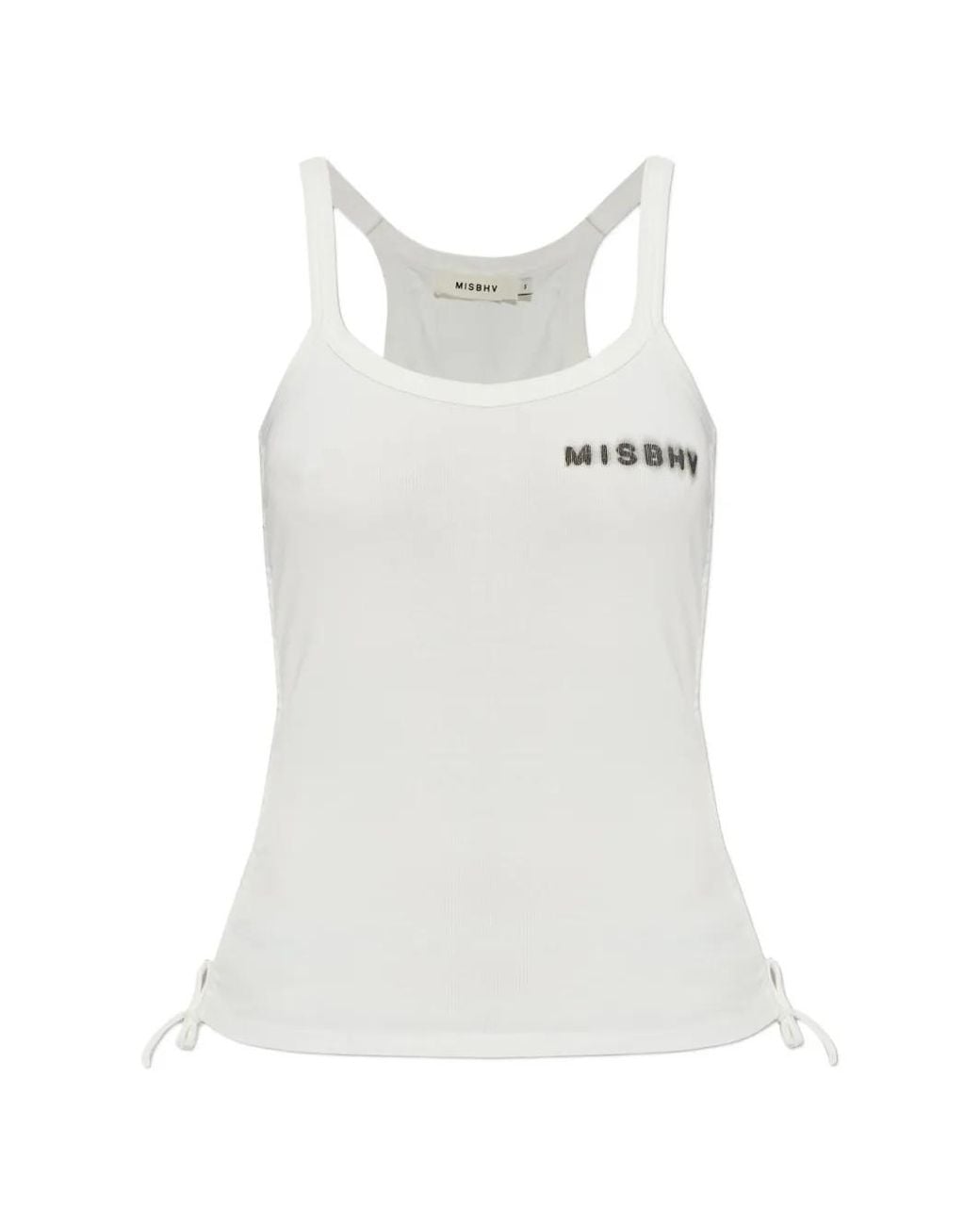 M I S B H V White Logo-Print Tank Top