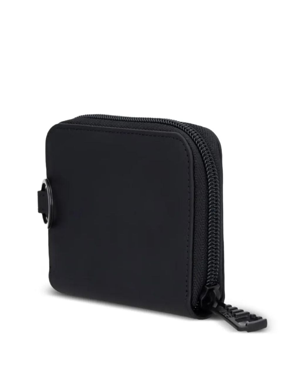 EA7 Black Logo-Print Zip-Around Wallet