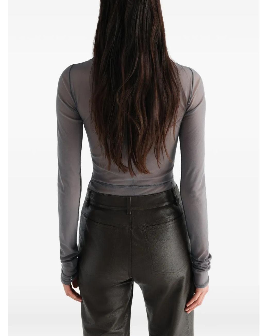 Lemaire Gray Ballerina Wrap Top