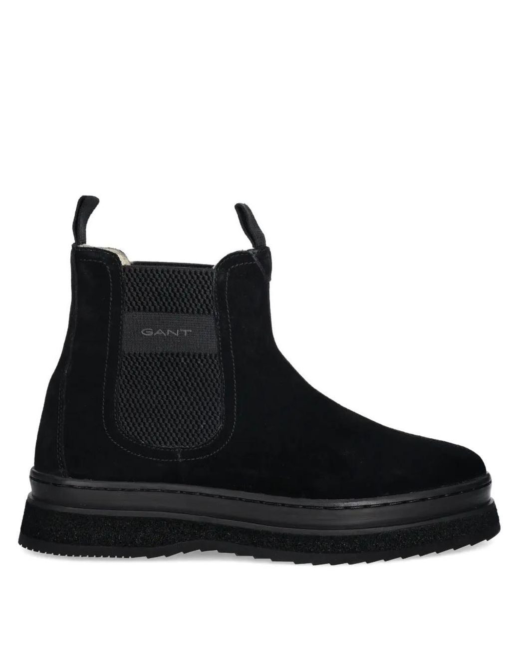 Gant Black Sistown Pull-Tab Platform Boots