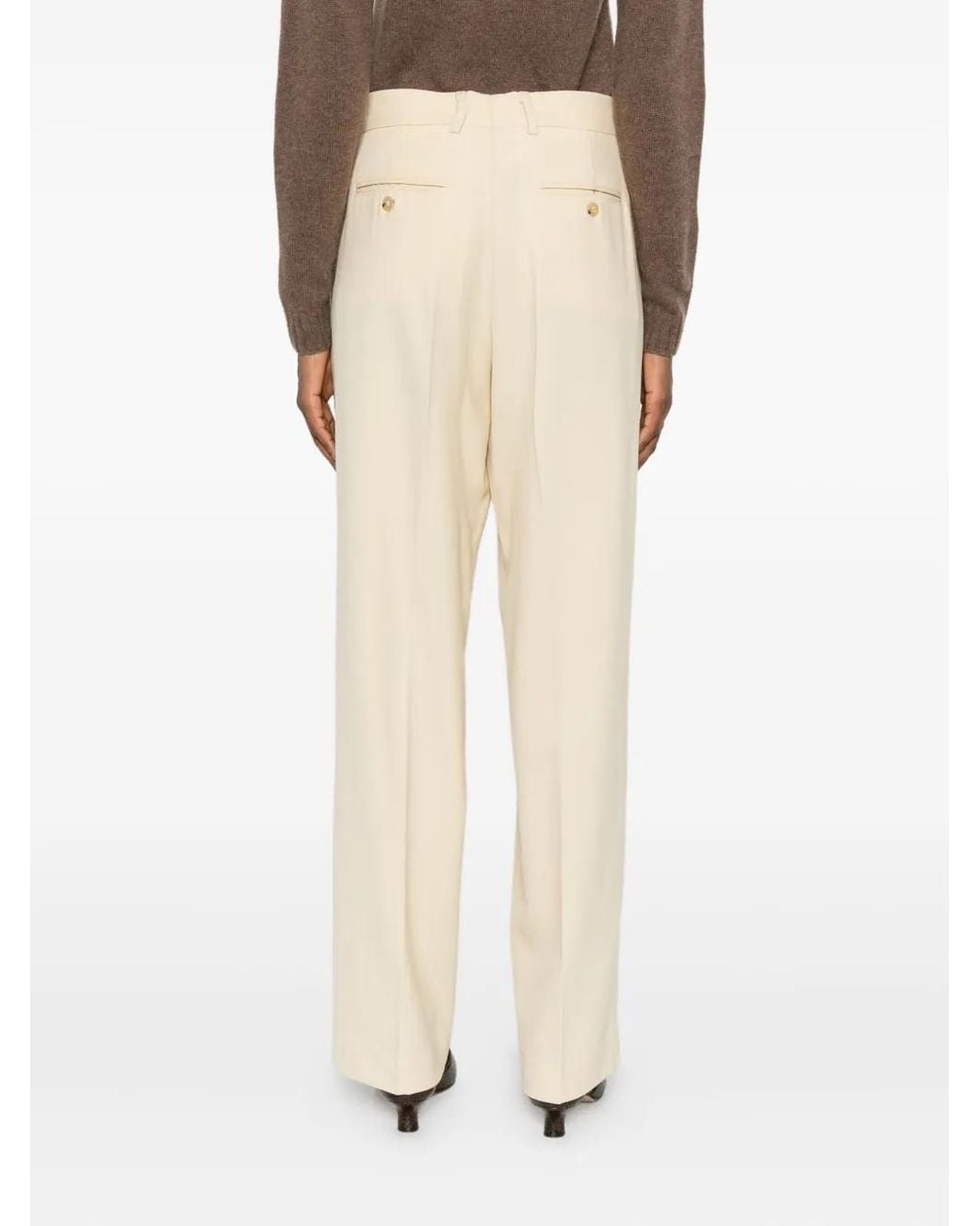 SOLOTRE Natural Hose mit Bundfalten