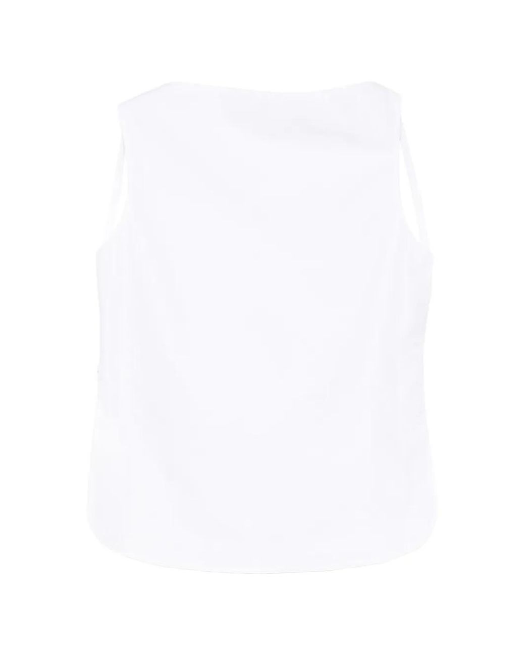 Rohe White Open-Back Crushed Top